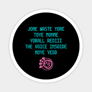 I Miss You 8 bit pixel Magnet